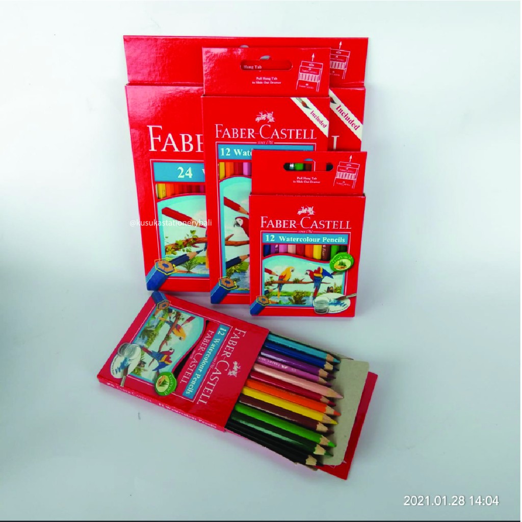 Màu Sắc (Hàng Mới Về) Bút Chì Màu Nước Faber Castell 12-24