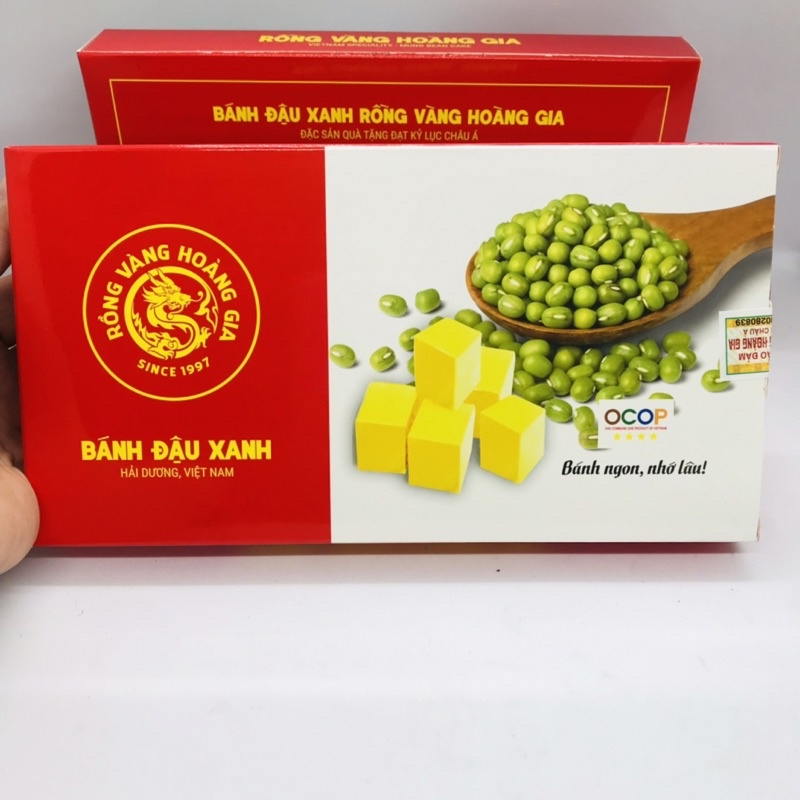 BÁNH ĐẬU XANH HOÀNG GIA 210G - hộp đỏ BÉ