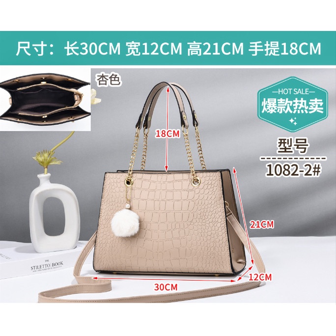 Túi xách nữ, Túi công sở cao cấp họa tiết da cá sấu DL160