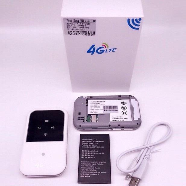 Bộ Phát wifi 4G di động LTE 4G MF80 Phát wifi không dây xài đa mạng cực tiện lợi Thiết Kế Cầm Tay Cực Sang