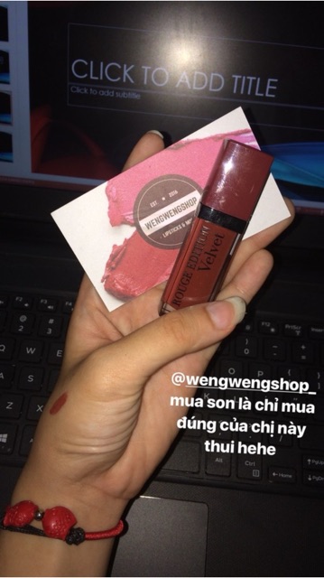 [AUTH] (Đủ Bill) Son Bourjois Rouge Velvet màu 33 Brun'croyable