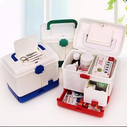 Hộp đựng thuốc y tế gia đình 3 tầng hình chữ thập chuyên dụng