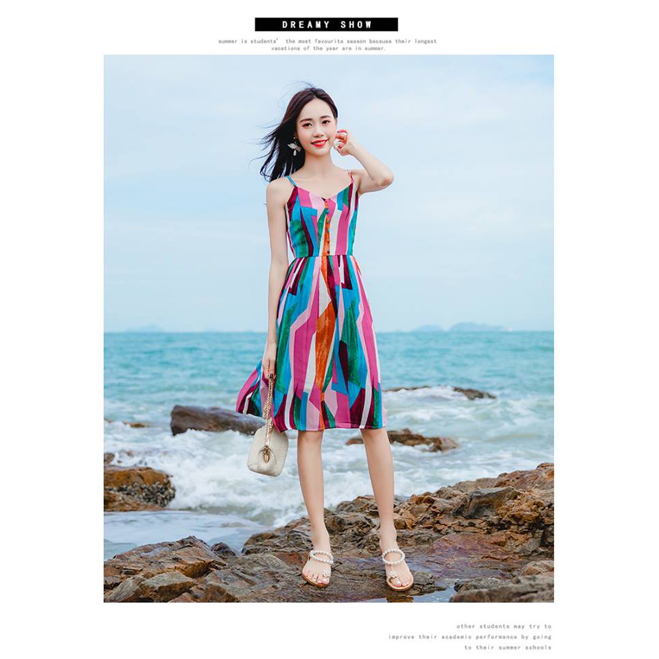 Đầm maxi đi biển chất đẹp
