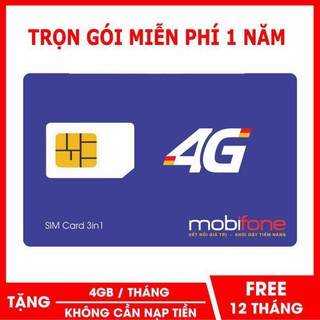 sim mạng MobiFone miễn phí vào mạng 1 năm