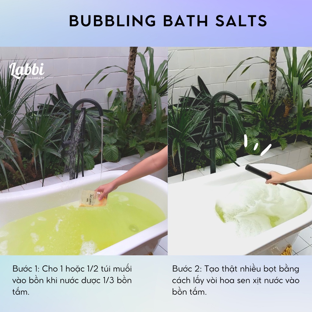 MERMAID  Tạo bọt bồn tắm / Muối tắm tạo bọt / Bubble Salts