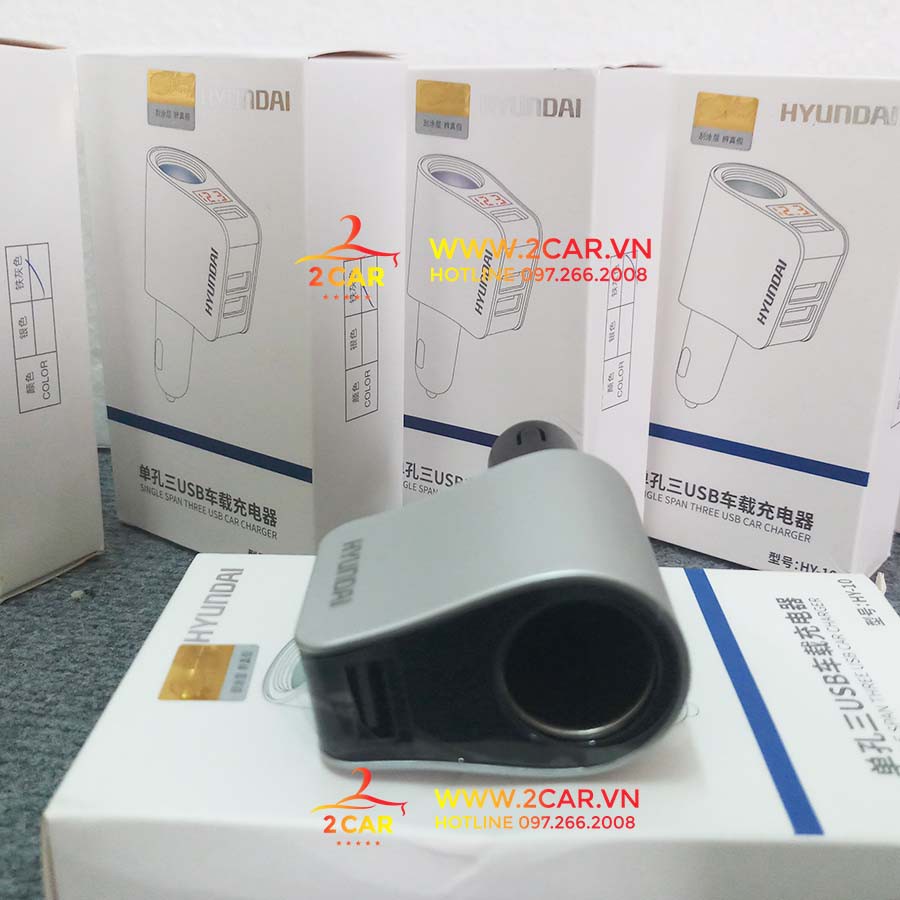 Tẩu sạc điện trên xe ô tô Hyundai