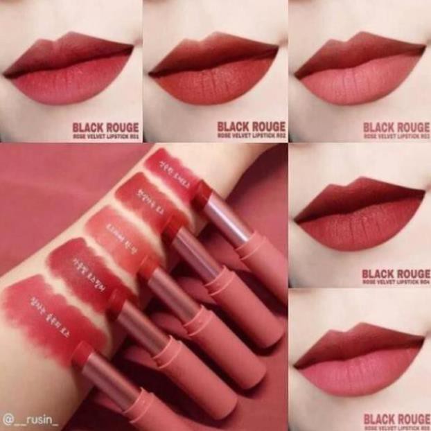 ✅✅ (HÀNG CHUẨN NỘI ĐỊA EU) on Thỏi Black Rouge Rose Velvet Lipstick