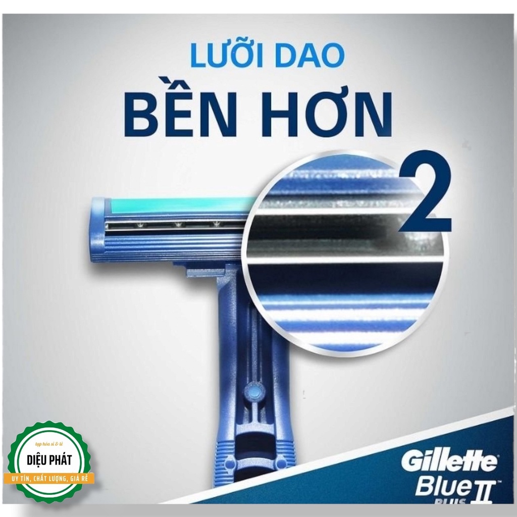 ⚡️ Dao Cạo Gillette Blue II Plus 2 Lưỡi Gói 5+1