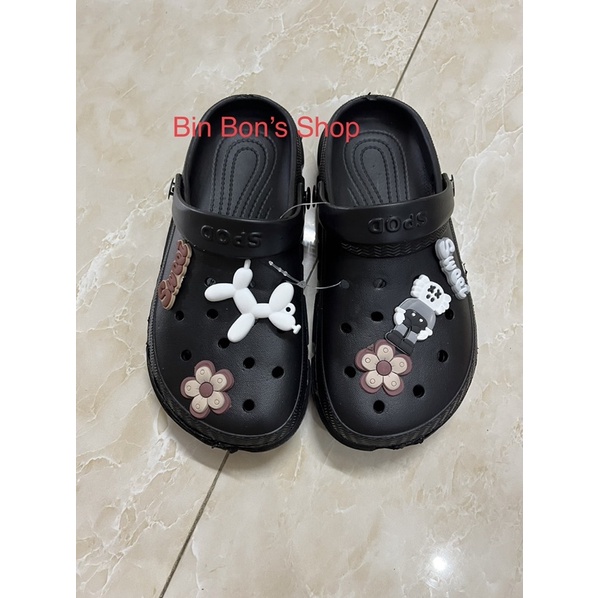 Dép sục stickers nam nữ 36-43/Dép sục cross siêu nhẹ nam nữ