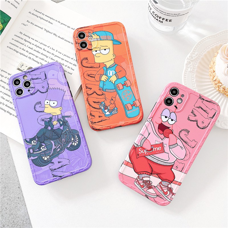 Ốp lưng iphone Cool Simpson IMD dày dặn viền nổi 5/5s/6/6plus/6s/6splus/7/7plus/8/8plus/x/xs/11/12/pro/max/plus/promax | BigBuy360 - bigbuy360.vn
