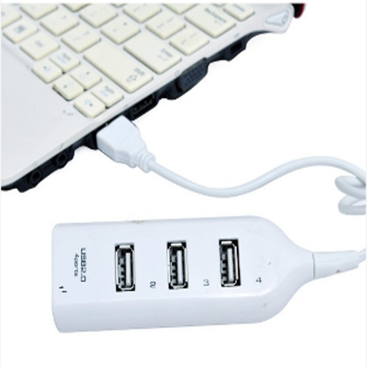 Hub usb 4 port hình ổ điện (đen)