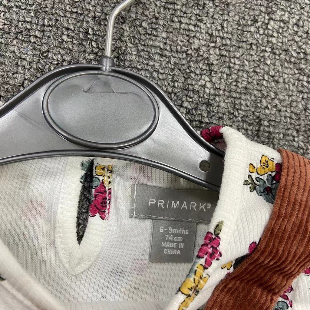 Set yếm nhung màu nâu kèm áo Primark siêu đẹp