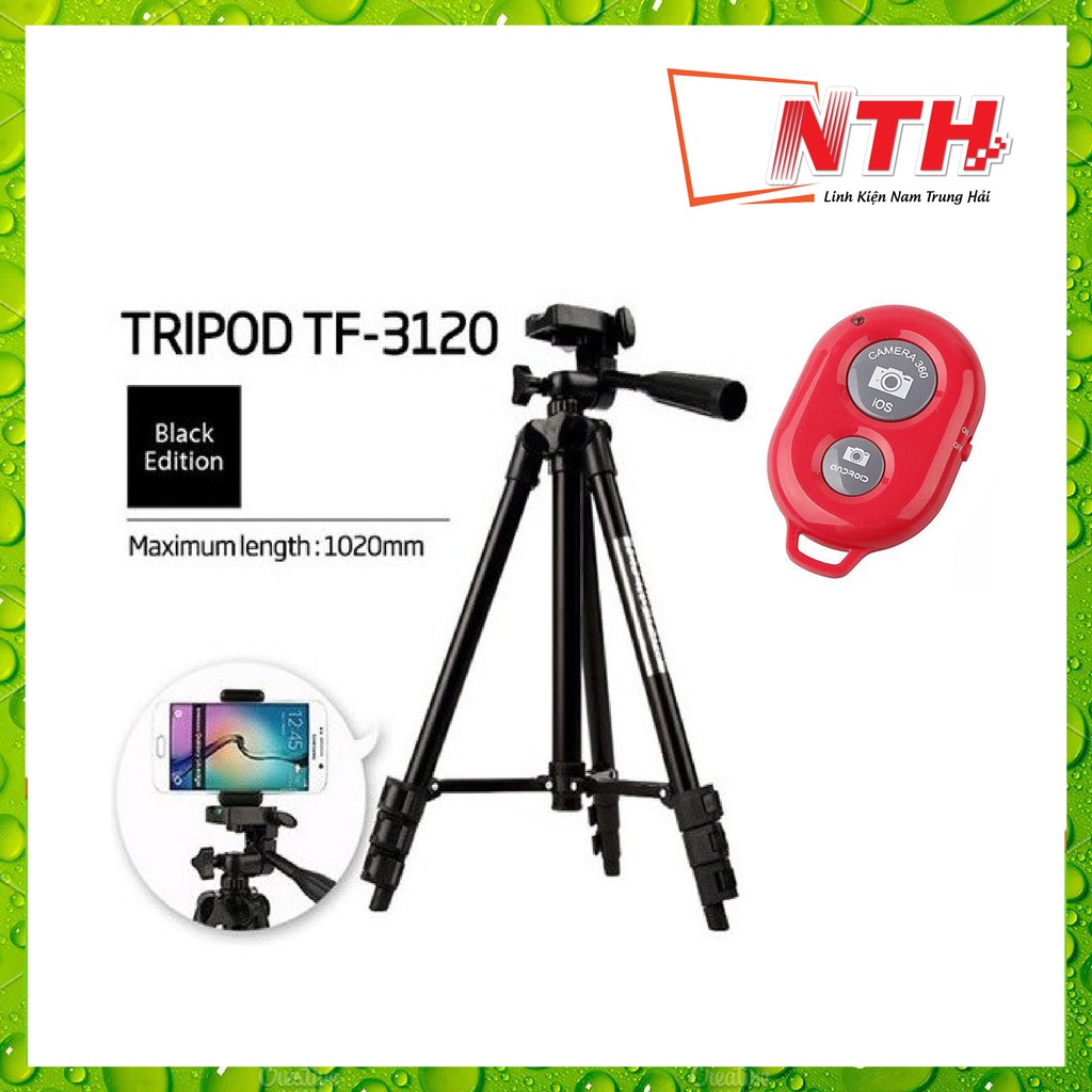 [TẶNG REMOTE CHỤP HÌNH] GẬY TRIPOD 3120