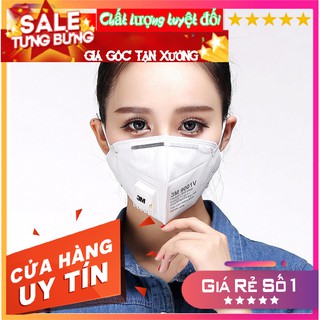 Khẩu trang 3M 9001V, có van, chống khói bụi nano PM2.5 và hoá chất nhẹ, chống mùi hôi, chống mùi tàu xe.