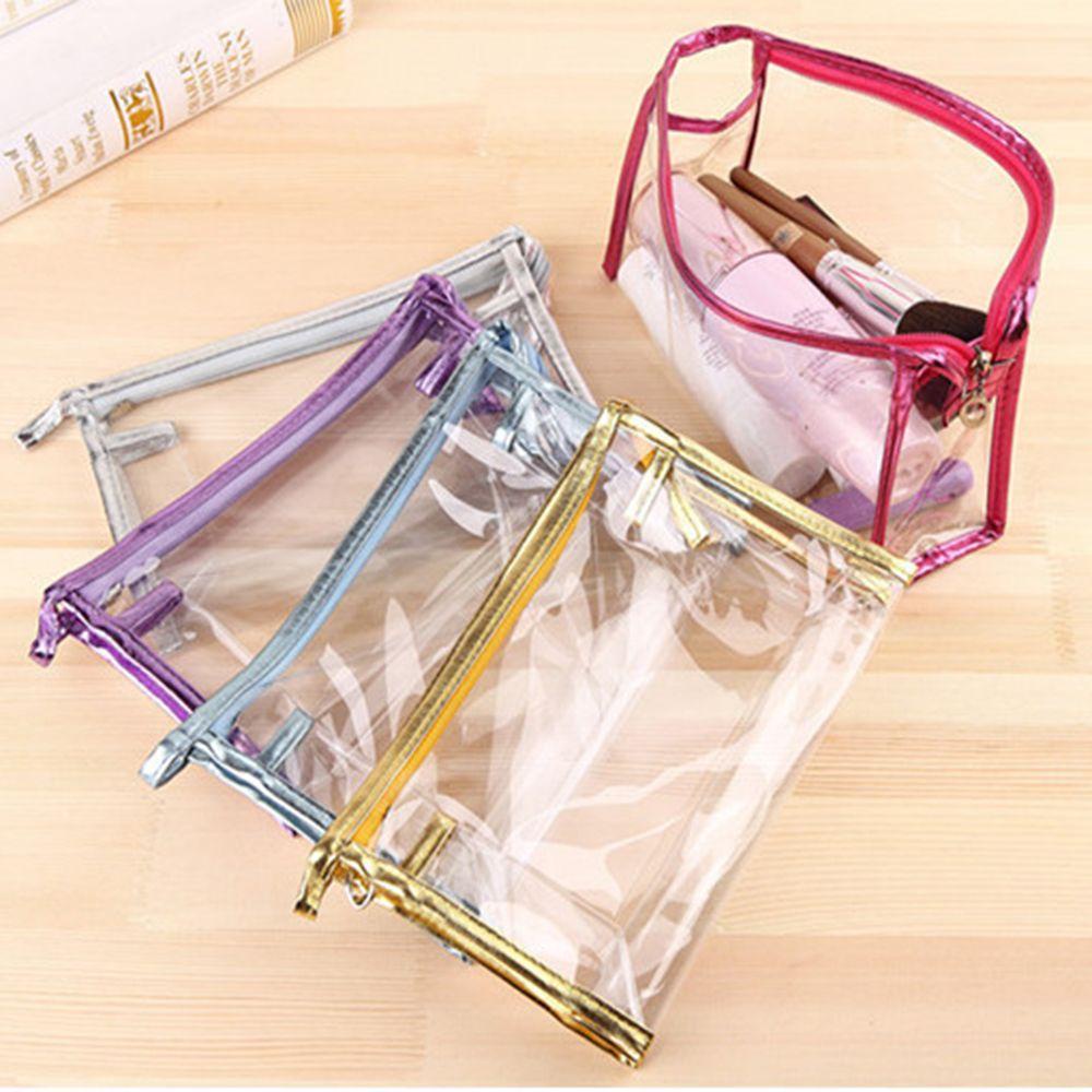 SOFTNESS Túi Nhựa PVC Đựng Đồ Trang Điểm Tiện Dụng Khi Đi Du Lịch