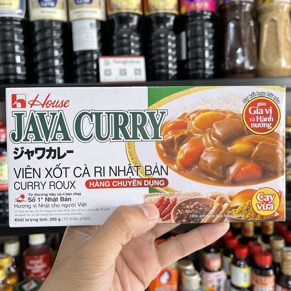 Viên sốt cà ri Nhật Bản Java Curry vị cay vừa phải {House VN} 200G