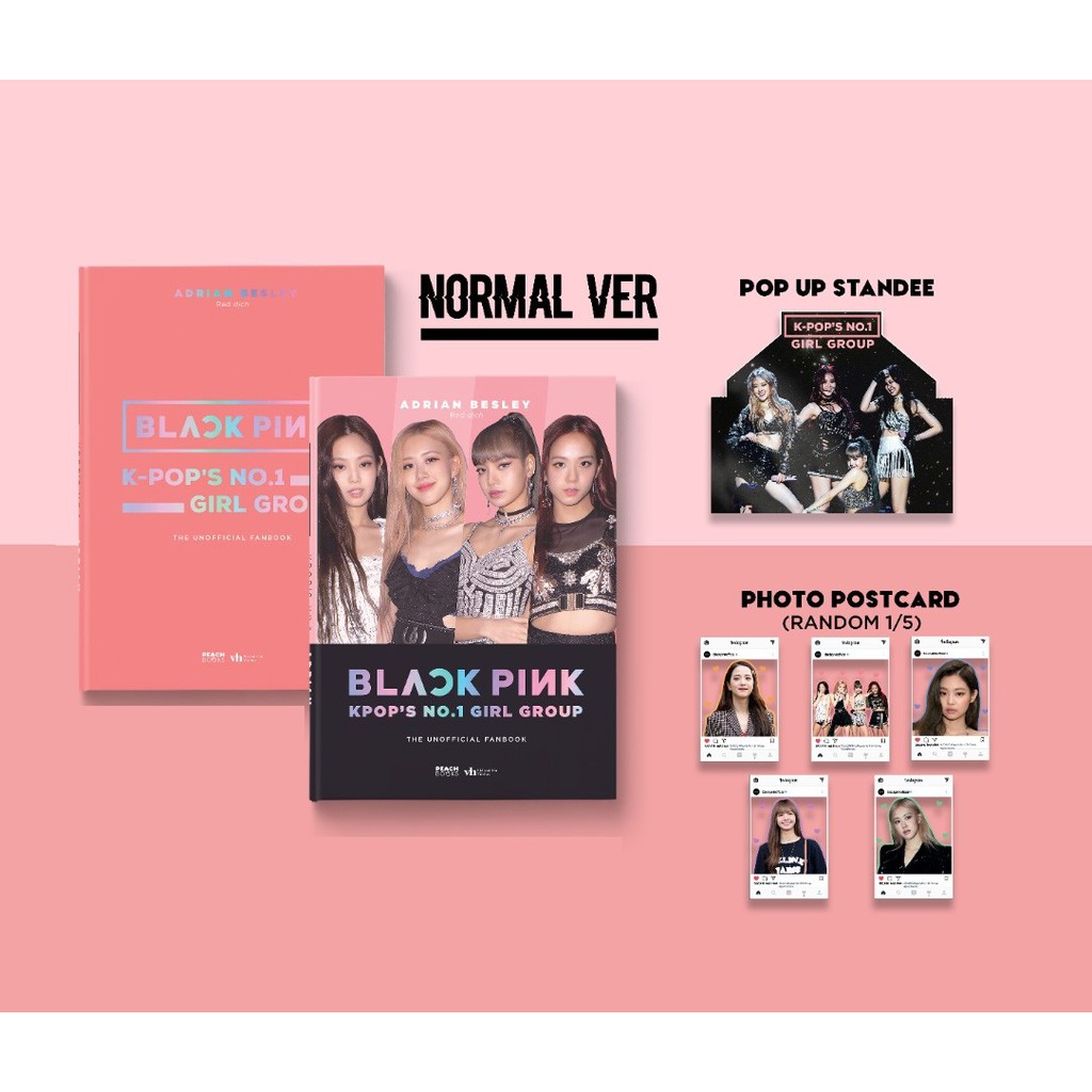 Sách - Black Pink K-POP No.1 Girl Group The Unofficial Fanbook - Tặng Pop Up Standee + Photo Postcard (Mẫu Ngẫu Nhiên)