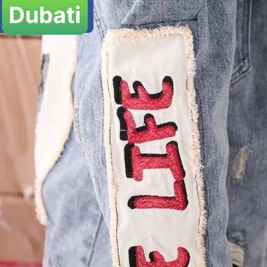 ÁO KHOÁC JEAN CHẤT BÒ NAM UNISEX CHỮ STRANGE PHONG CÁCH HÀN QUỐC TRẺ TRUNG- DUBATI FASHION