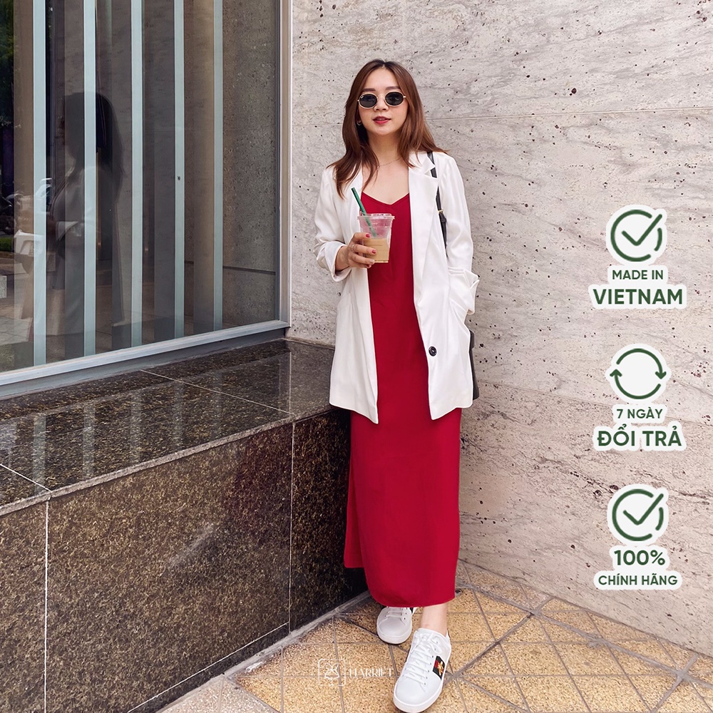Váy dây đỏ dáng suông Mimi Harriet