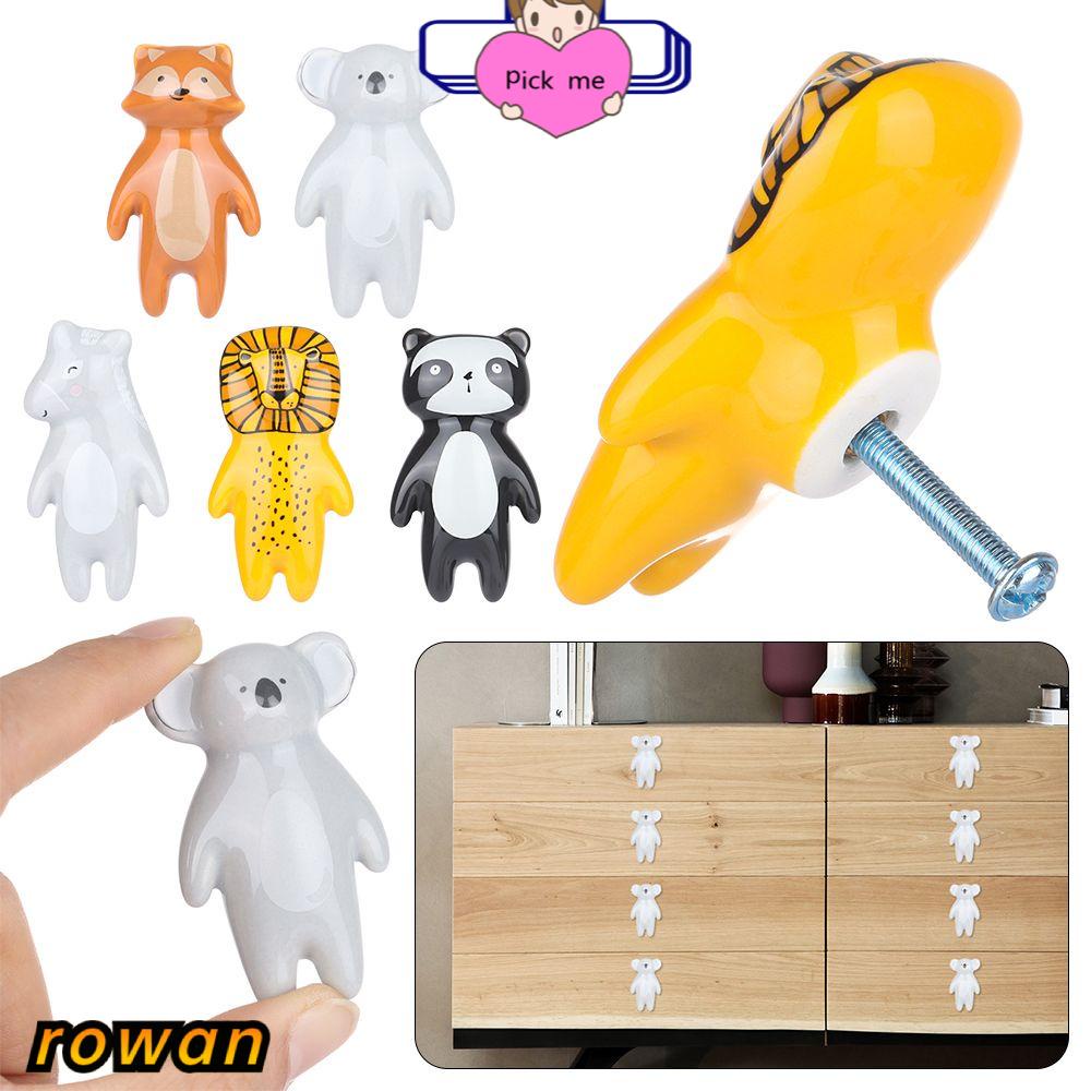 Tay Nắm Cửa Tủ Bằng Sứ Hình Gấu Hoạt Hình Dễ Thương