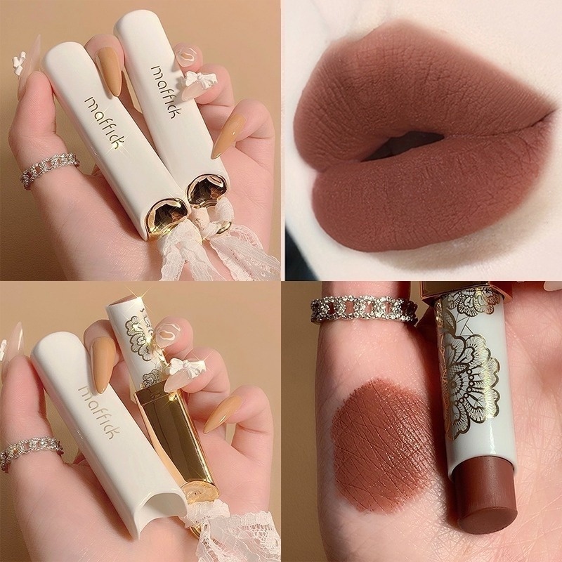 [Hàng mới về] Son môi dưỡng ẩm lâu trôi không thấm nước 6 màu tùy chọn