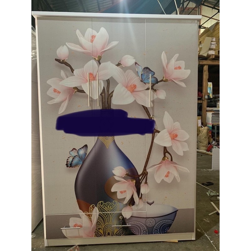 Tủ nhựa đài loan 3 cánh 2 hộc kéo lớn 1m26*1m85*48 | BigBuy360 - bigbuy360.vn