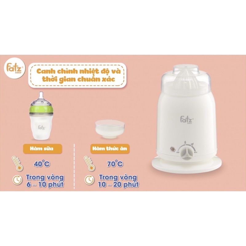 Máy hâm sữa 4 chức năng Fatzbaby Mono 2