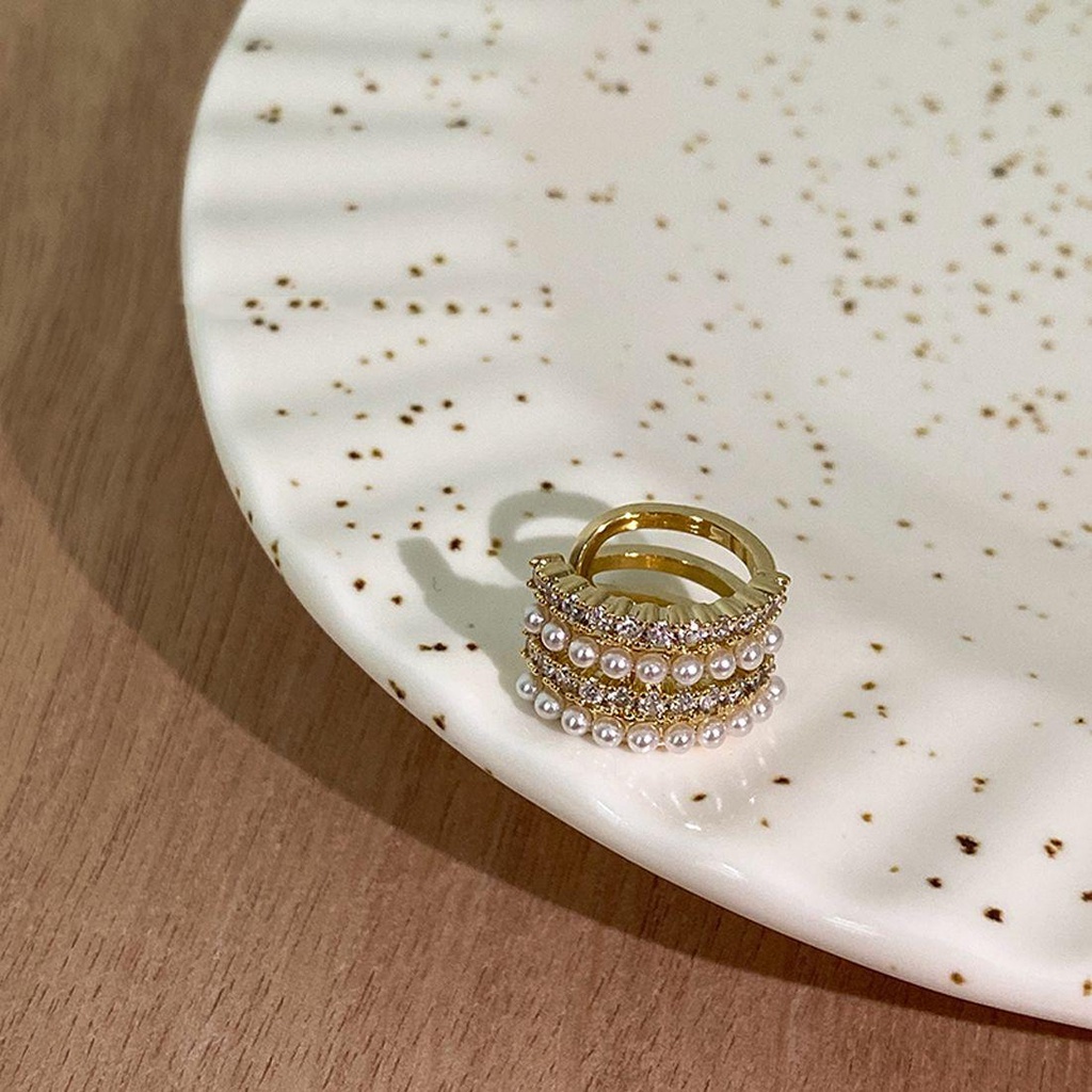 Khuyên Kẹp Vành Tai Bằng Kim Loại Không Xỏ Lỗ Phong Cách Tối Giản