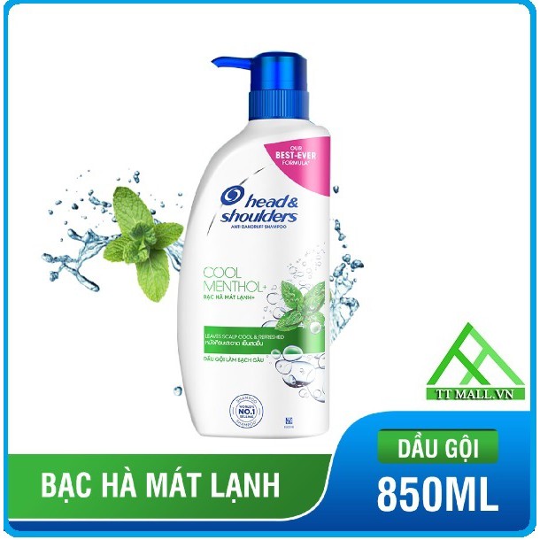 Dầu Gội Head &amp; Shoulders Bạc Hà Mát Lạnh 850ml