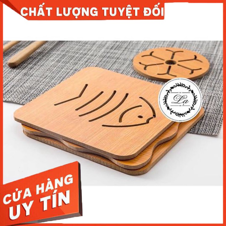 Tấm gỗ lót ly cốc nồi đa năng