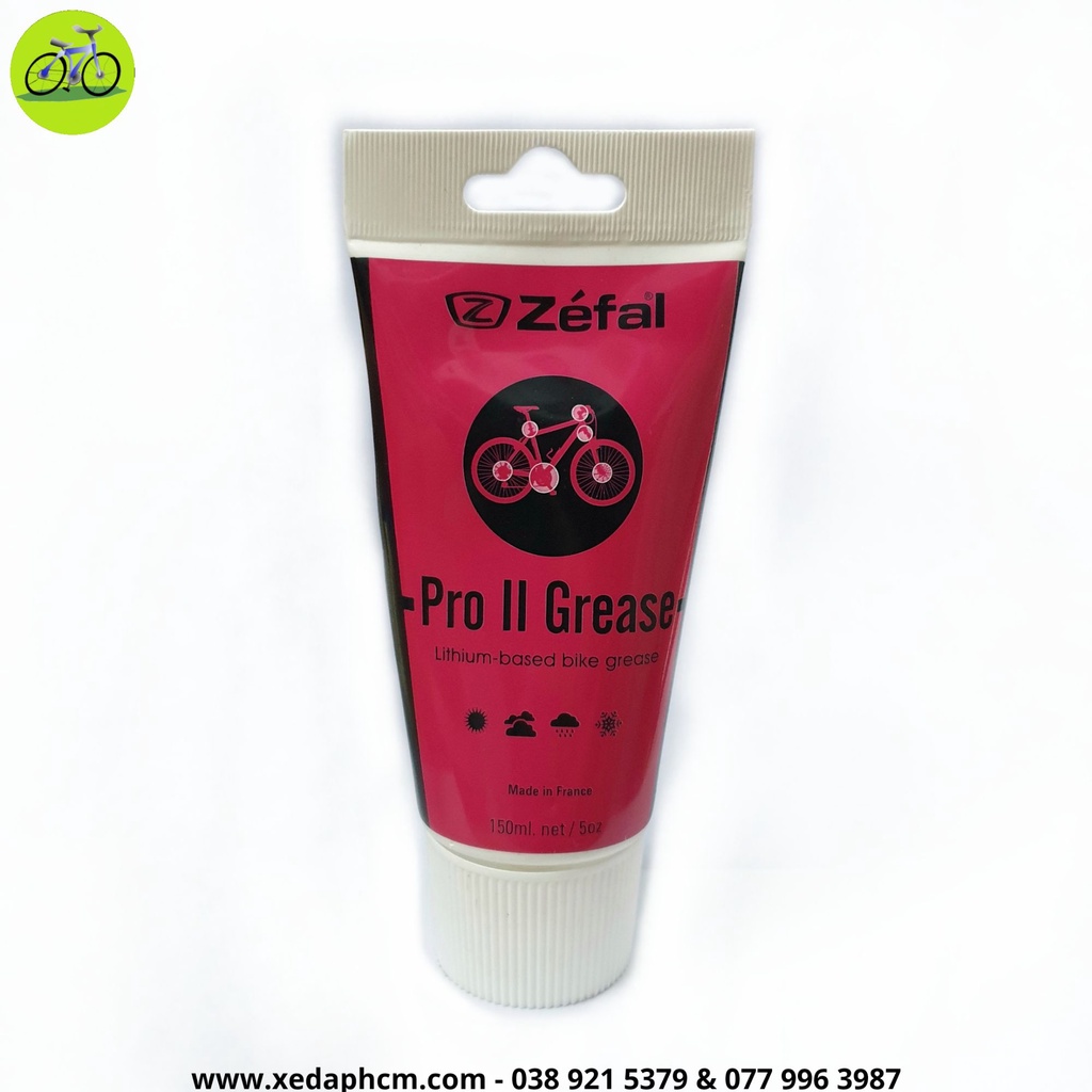 Mỡ Bò Chịu Nhiệt Bôi Trơn Trắng Zéfal Pro II Greas 150ml