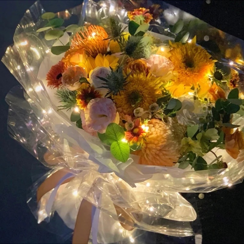 Dây Đèn Led Mini Bằng Đồng Chạy Bằng Pin Dùng Trang Trí DIY