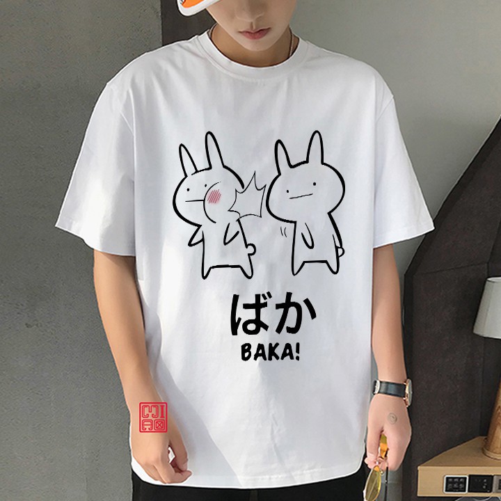 ÁO THUN UNISEX AOMI THO BAKA TAY NGẮN TAY LỠ NAM NỮ CHẤT LƯỢNG CAO