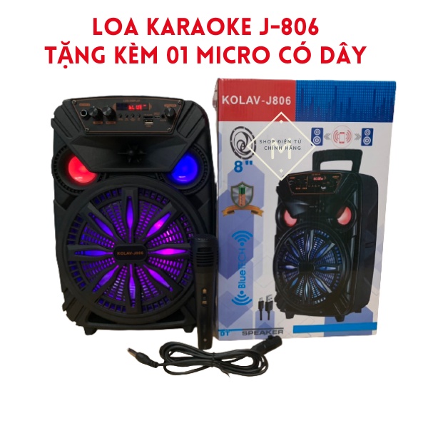 Loa Karaoke bluetooth - Tặng kèm micro có dây
