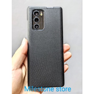 Ốp lưng sợi Carbon cho điện thoại LG Wing 5G(LM-F100), Carbon Fiber Leather Series