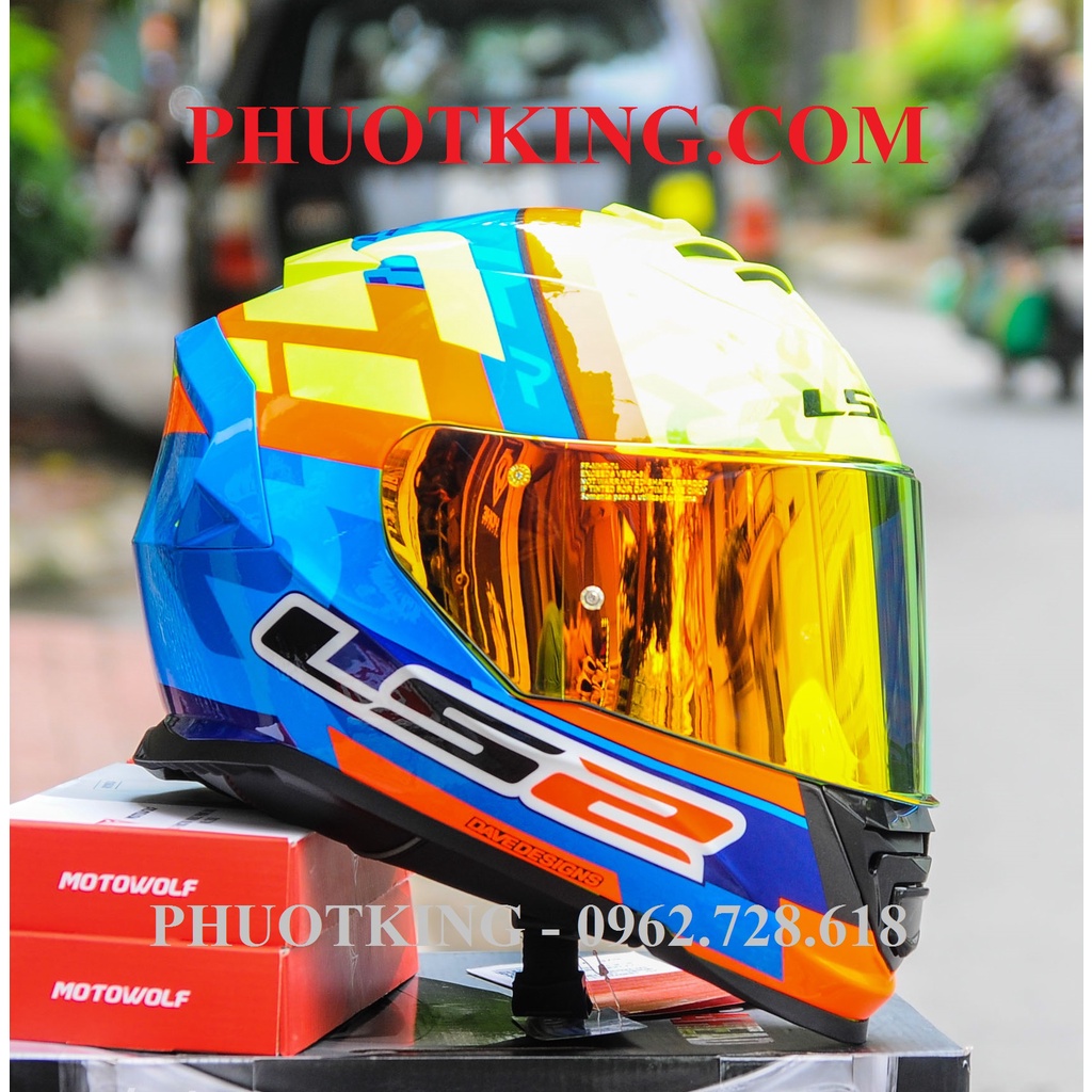 Mũ fullface LS2 FF800 Salvador Replica kính tùy chọn màu tặng kèm Pinlock