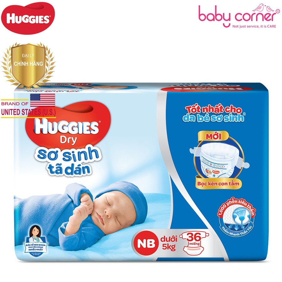 [Nhiều Size] Tã Dán/ Tã Quần Huggies Dry NB74, S56, M74, M48, L68, L42, XL62, XL34, XXL56, XXL30 Cho Bé