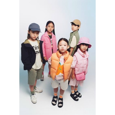 Áo gile phao bé gái ZR xuất xịn hồng và cam (có size 19-56kg)