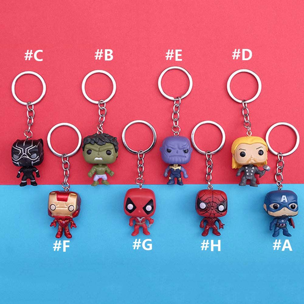Móc khóa hình siêu anh hùng Avengers Marvel xinh xắn