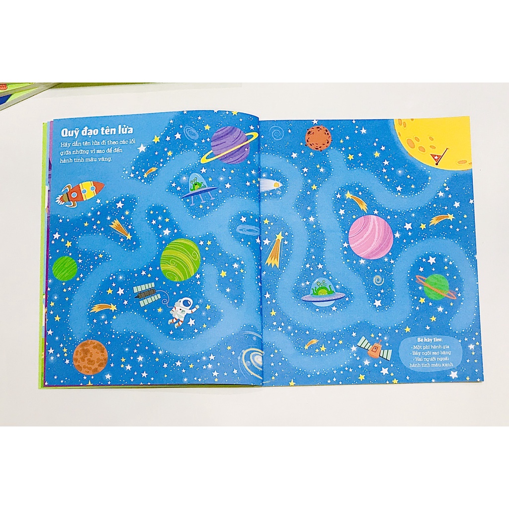 Sách - Combo Mê cung phát triển tư duy tập 1,2,3,4, du hành vũ trụ, khám phá thế giới vizi books