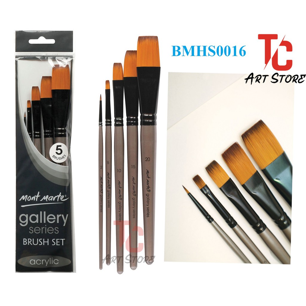 Bộ Cọ Vẽ Mont Marte Gallery Series - BMHS0016 (Acrylic )