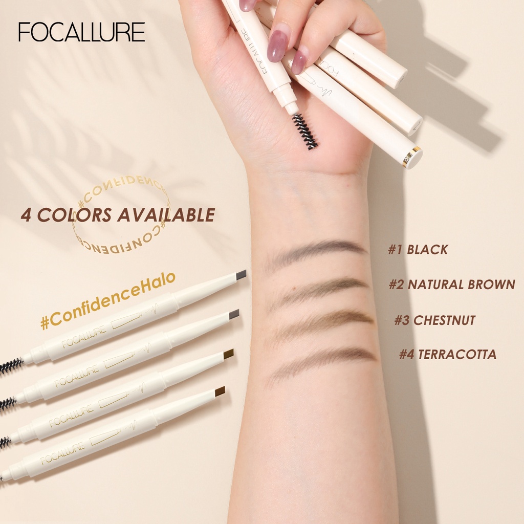 Chì trượt kẻ mày FOCALLURE ngòi mịn mềm lên màu tốt chuyên dụng 0.16g