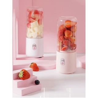 Máy xay sinh tố mini, máy ép cầm tay PORTABLE JUICER sạc pin 6 lưỡi chạy êm, tích điện-Bảo hành 12 tháng