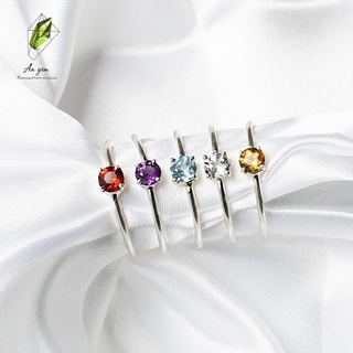 Nhẫn bạc đính đá tinh tế dành cho nữ An Gem