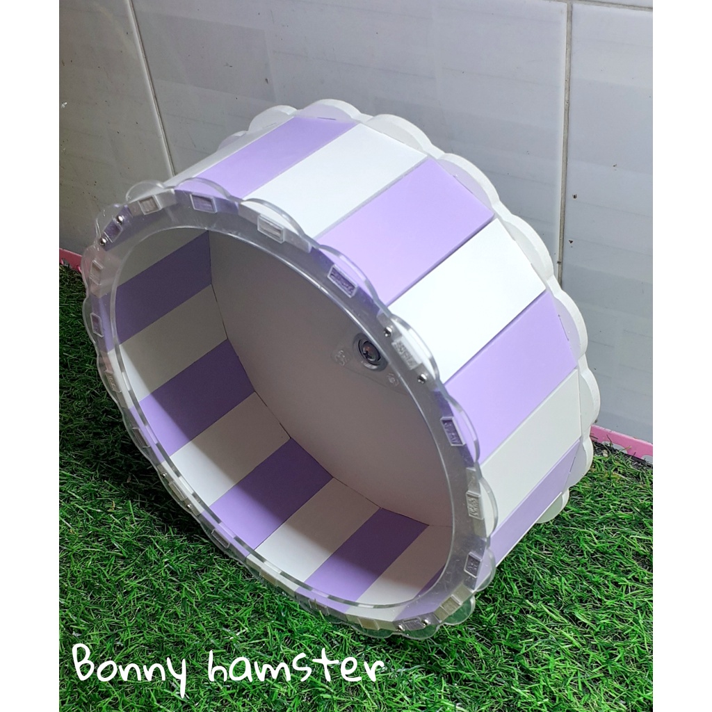 Wheel Zoog viền mica không đế dành cho hamster ,sóc,bọ size 21 cm