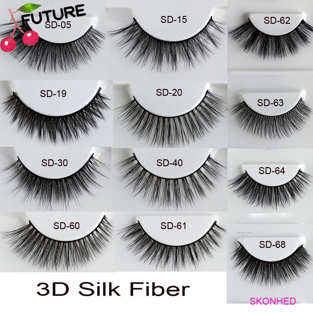 Set 3 Cặp Lông Mi Giả Làm Từ Sợi Lụa Trang Điểm Tự Nhiên Thời Trang Cho Nữ