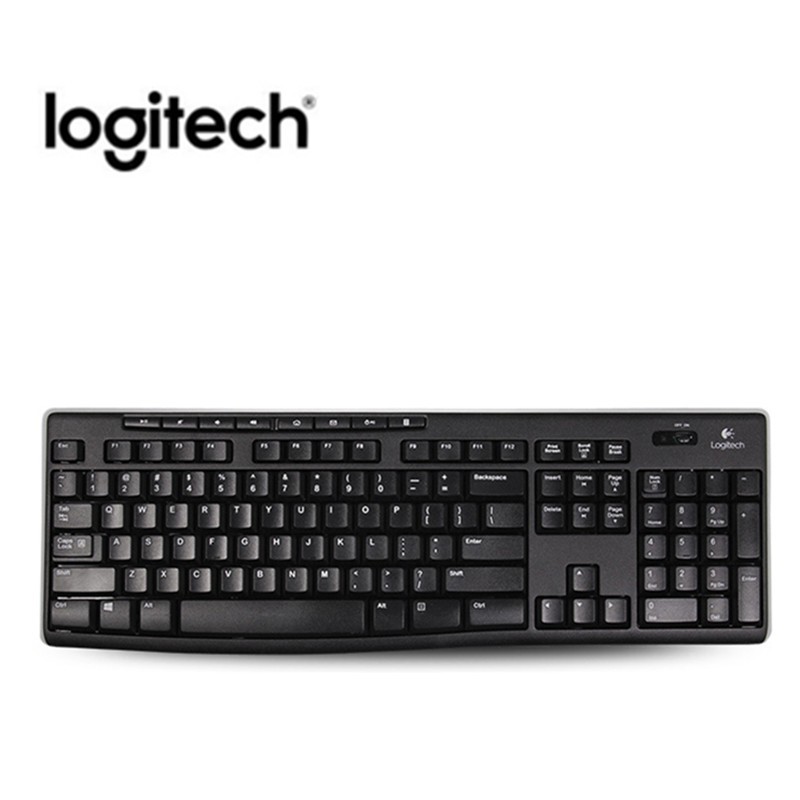 Logitech K270 Wireless Gaming Keyboard 2.4G Portable PC Gamer Ergonomics for Computer Receiver