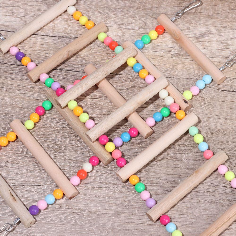 Thang Leo Bằng Gỗ Dùng Làm Cầu Treo Chuồng Chim Cảnh Tiện Dụng