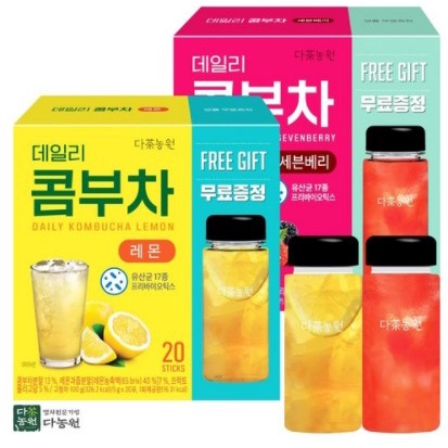 ❤️READY STOCK❤️ Daily kombucha Lemon 20 T + Seven berry 20T +
