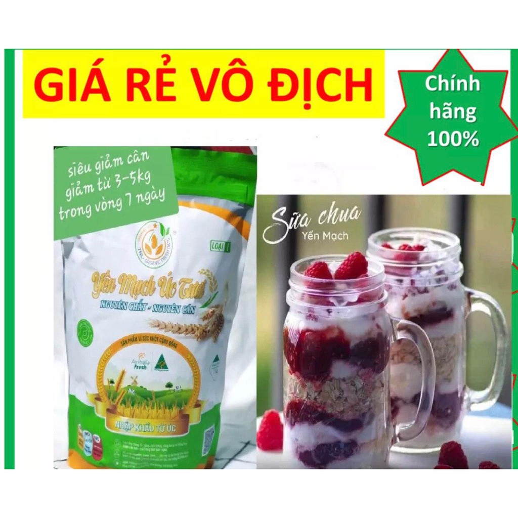 1kg Yến mạch úc tươi hỗ trợ giảm cân